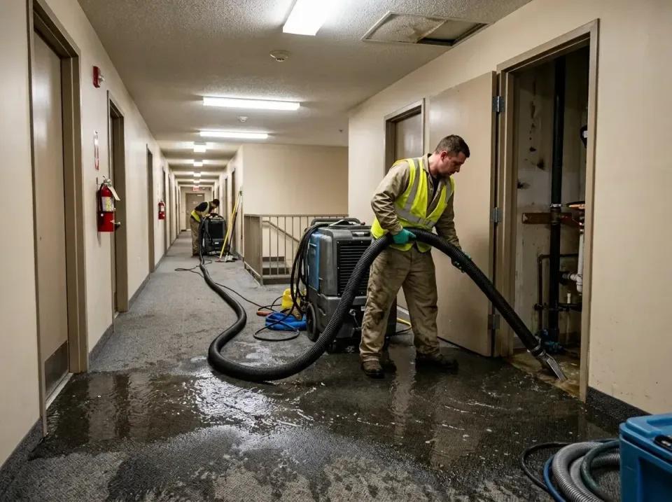 multi-unit-apartment-hallway-f-005 — frequently asked questions, Emergency Burst Pipe Water Extraction & Removal in Wesleyvi…